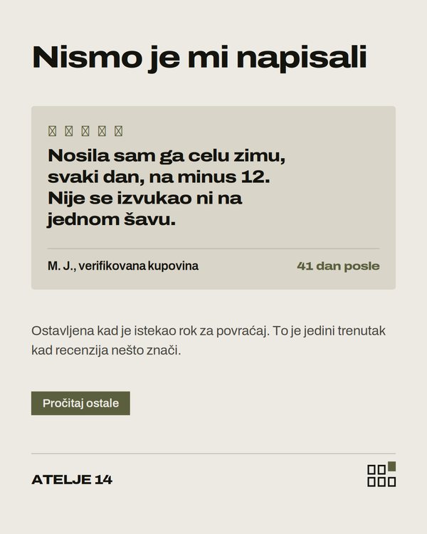 ATELJE 14 — Nismo je mi napisali